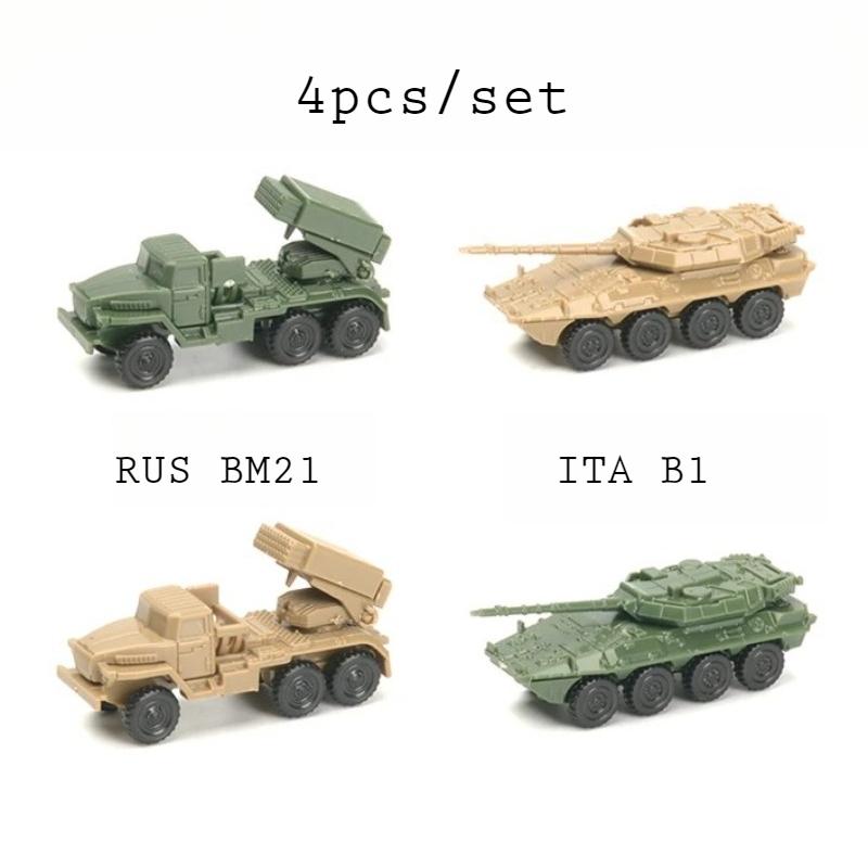 1/144 Soviet BM21 Hail Rocket Launcher Italy Centaur B1 Tank 4D Steel Ball Military Model Sliding Toy 4pcs/set
1/144 Soviet BM21 Hail Rocket Launcher Italy Centaur B1 Tank 4D Steel Ball Military Model Sliding Toy 4pcs/set