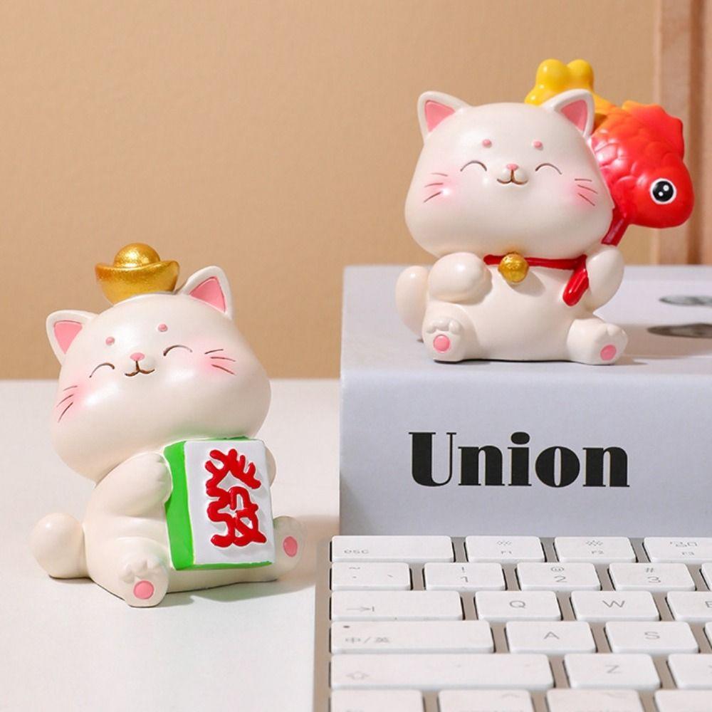Exquisite Lucky Cat Ornaments Cute Cat Miniature Figure Cat Desktop Trinkets Home Decor Style B
Exquisite Lucky Cat Ornaments Cute Cat Miniature Figure Cat Desktop Trinkets Home Decor Style B