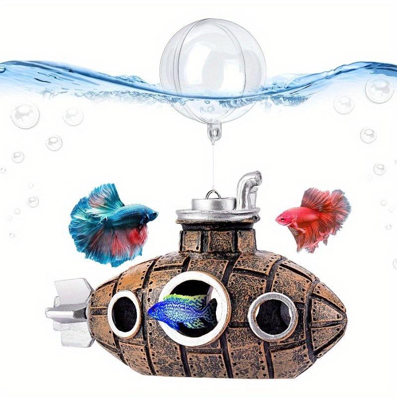 1pc Submarine Aquarium Decoration with Two Float Balls Resinous Fish Tank Accessories 1pc дубильна кора
1pc Submarine Aquarium Decoration with Two Float Balls Resinous Fish Tank Accessories 1pc дубильна кора