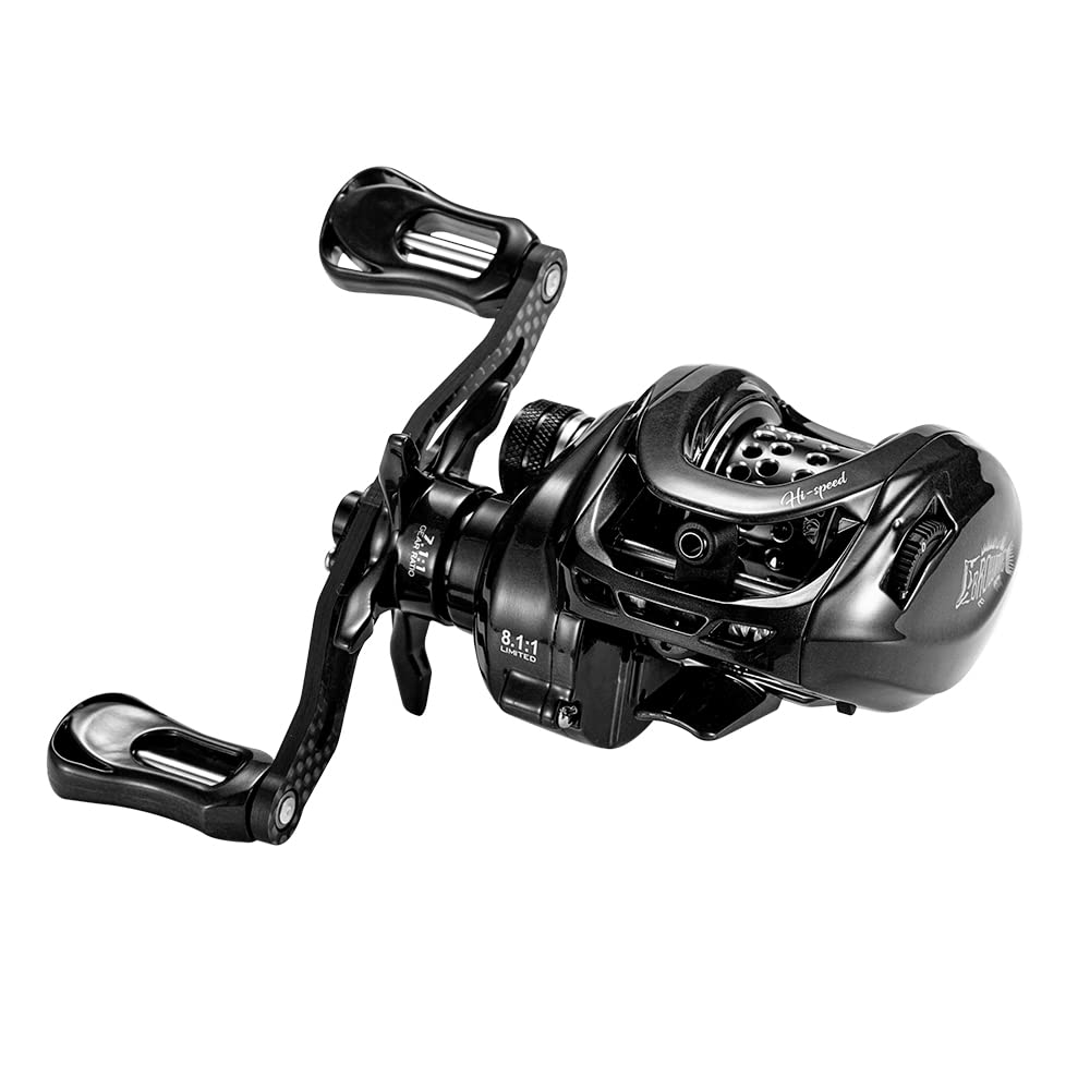 DOVIELO BMC100 Ultralight 150g Casting Reel 5 KG Тяговое усилие 8.1 Передаточное отношение 11+1 Подшипник Полностью карбоновый корпус Тяговая щелкающая кастинговая катушка
DOVIELO BMC100 Ultralight 150g Casting Reel 5 KG Тяговое усилие 8.1 Передаточное отношение 11+1 Подшипник Полностью карбоновый корпус Тяговая щелкающая кастинговая катушка