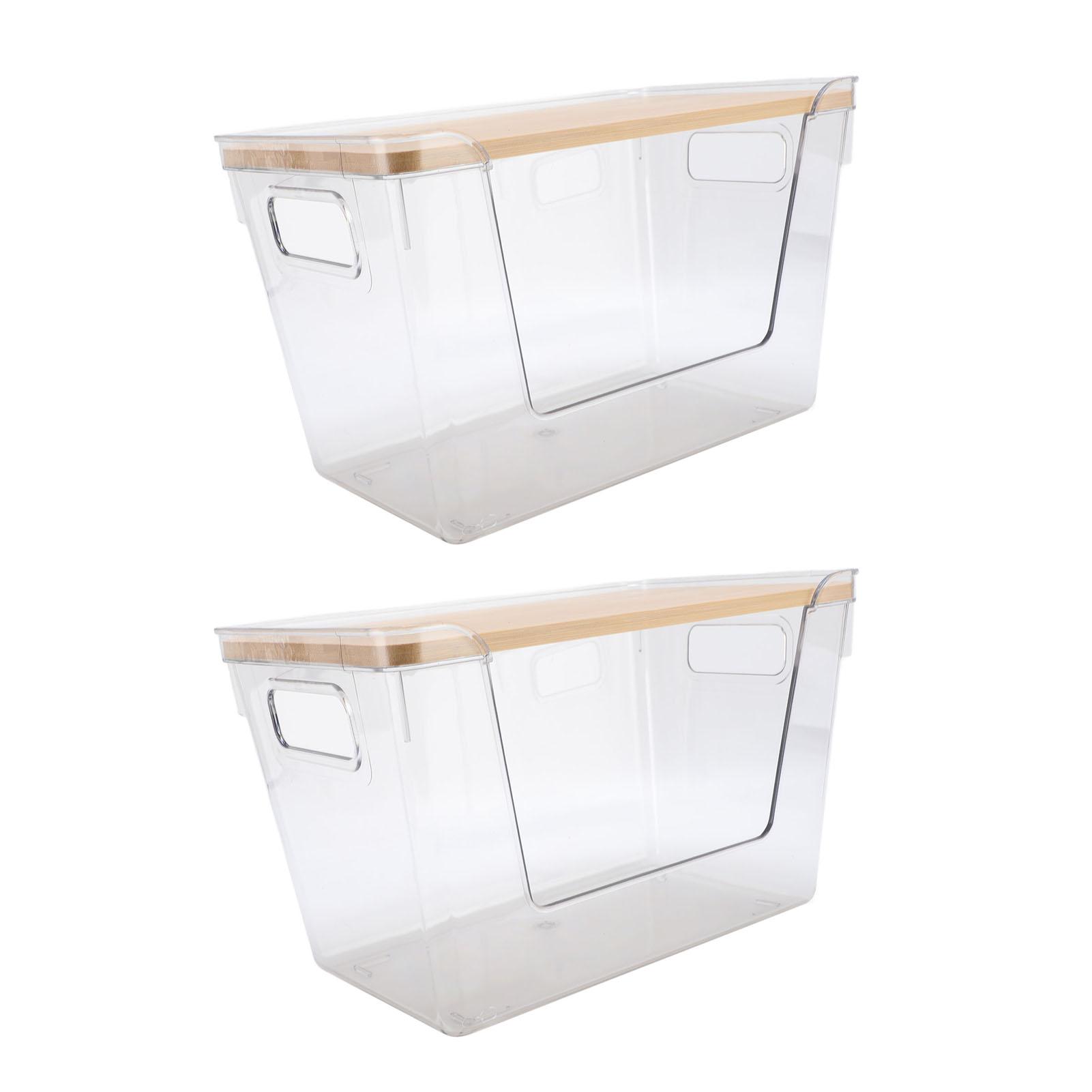 2pcs Pantry Organizer Bin Multifunctional Storage Container Clear Food Storage Cabinet Organizer with Lid for Kitchen Countertop
2pcs Pantry Organizer Bin Multifunctional Storage Container Clear Food Storage Cabinet Organizer with Lid for Kitchen Countertop