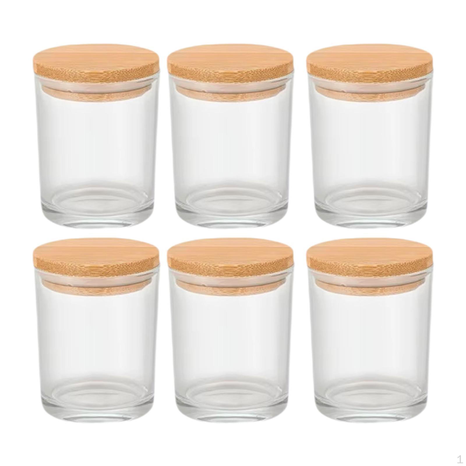 6 Pieces Glass Jar Empty Candle Jars Clear with Wood Lids Gift Thick A
6 Pieces Glass Jar Empty Candle Jars Clear with Wood Lids Gift Thick A