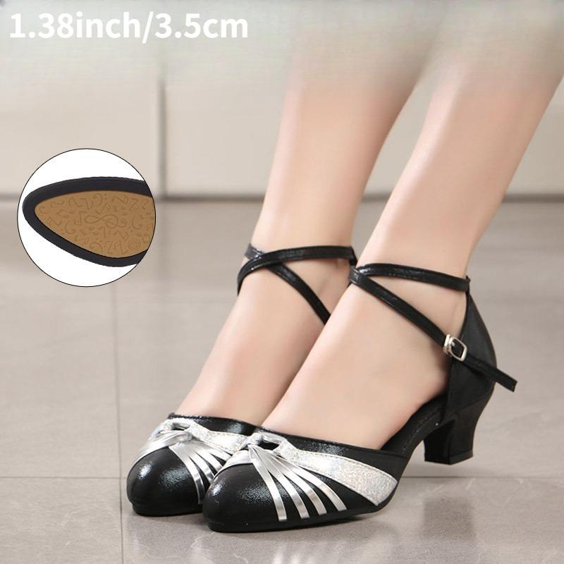 Ladies adult mid-to-high-heeled dance shoes summer soft-soled ballroom dance dancing shoes 34
Ladies adult mid-to-high-heeled dance shoes summer soft-soled ballroom dance dancing shoes 34