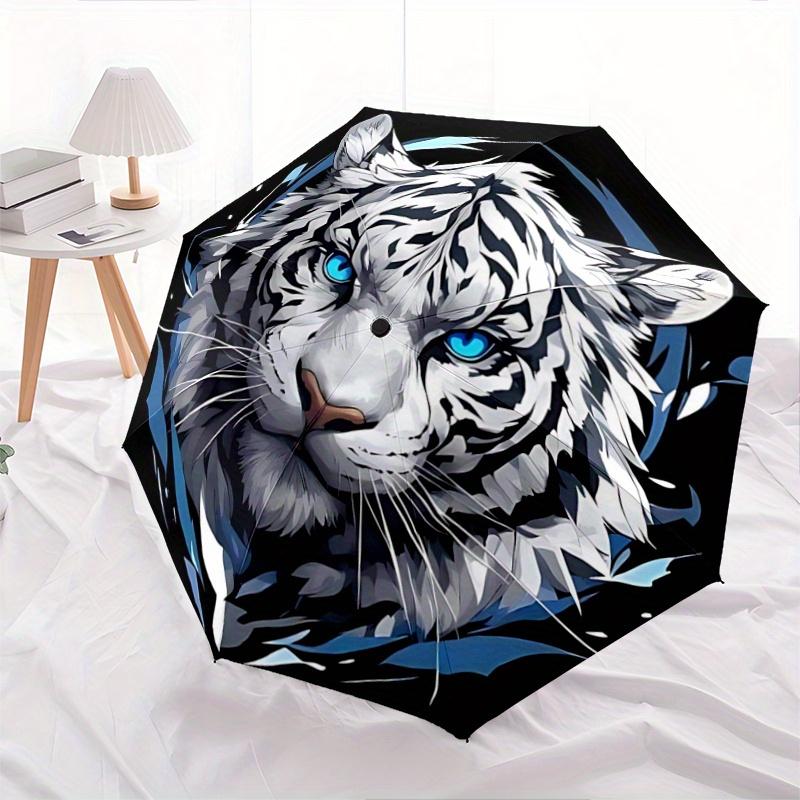 1pc Blue-Eyed White Tiger Automatic Opening and Closing Umbrella - Small Umbrella Suitable for Various Occasions C094
1pc Blue-Eyed White Tiger Automatic Opening and Closing Umbrella - Small Umbrella Suitable for Various Occasions C094