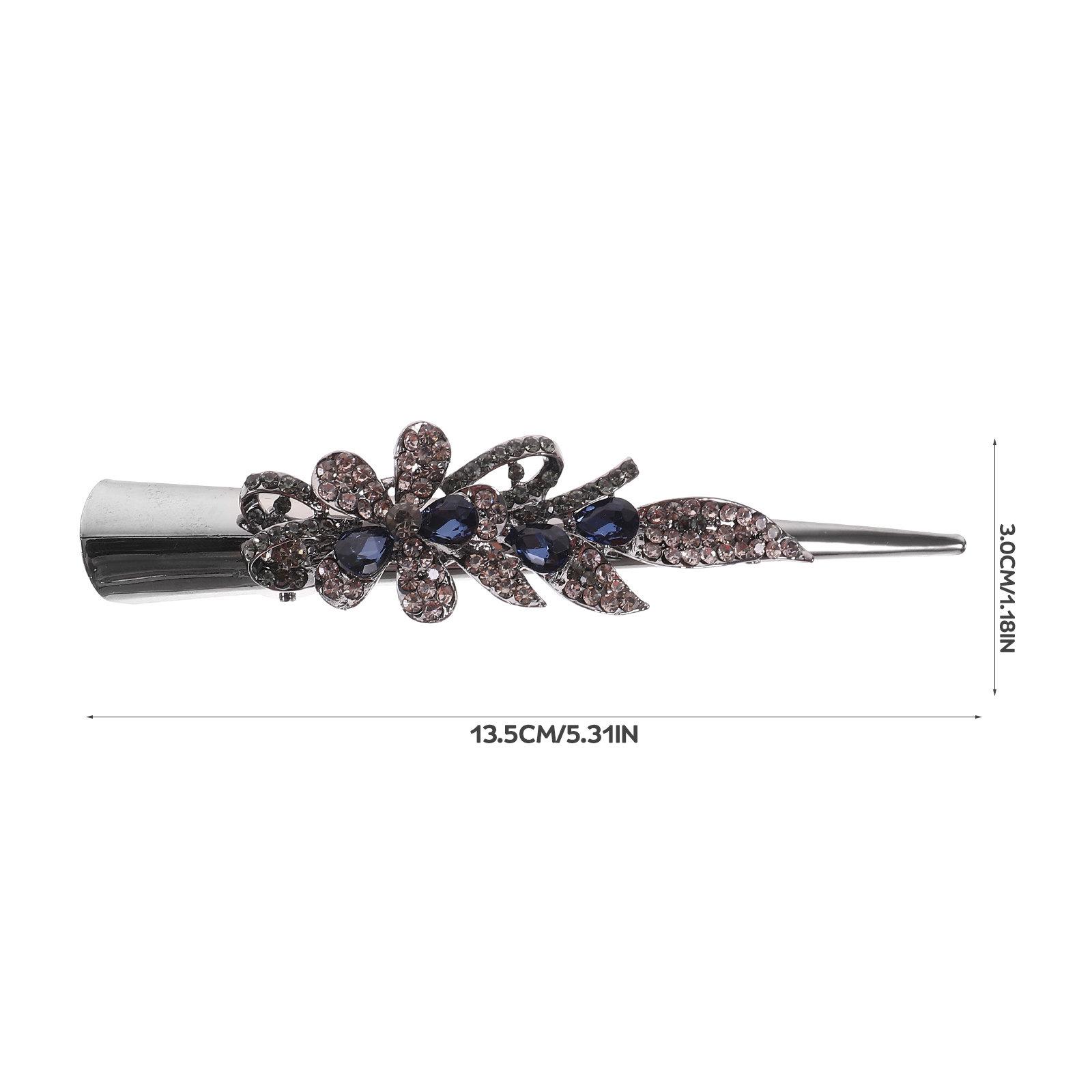 Rhinestone Retro Duckbill Hair Clip Sparkly Hairdressing Accessories Decorative Alligator Clips for Women s Hair Styling Party срібний
Rhinestone Retro Duckbill Hair Clip Sparkly Hairdressing Accessories Decorative Alligator Clips for Women s Hair Styling Party срібний