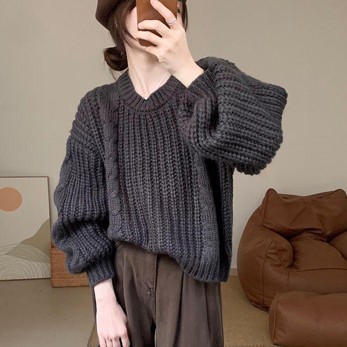 Женский приталенный свитер с изюминкой, осенне-зимний, свободный, из толстой пряжи, в корейском стиле, с длинным рукавом, вязаный топ L
Женский приталенный свитер с изюминкой, осенне-зимний, свободный, из толстой пряжи, в корейском стиле, с длинным рукавом, вязаный топ L