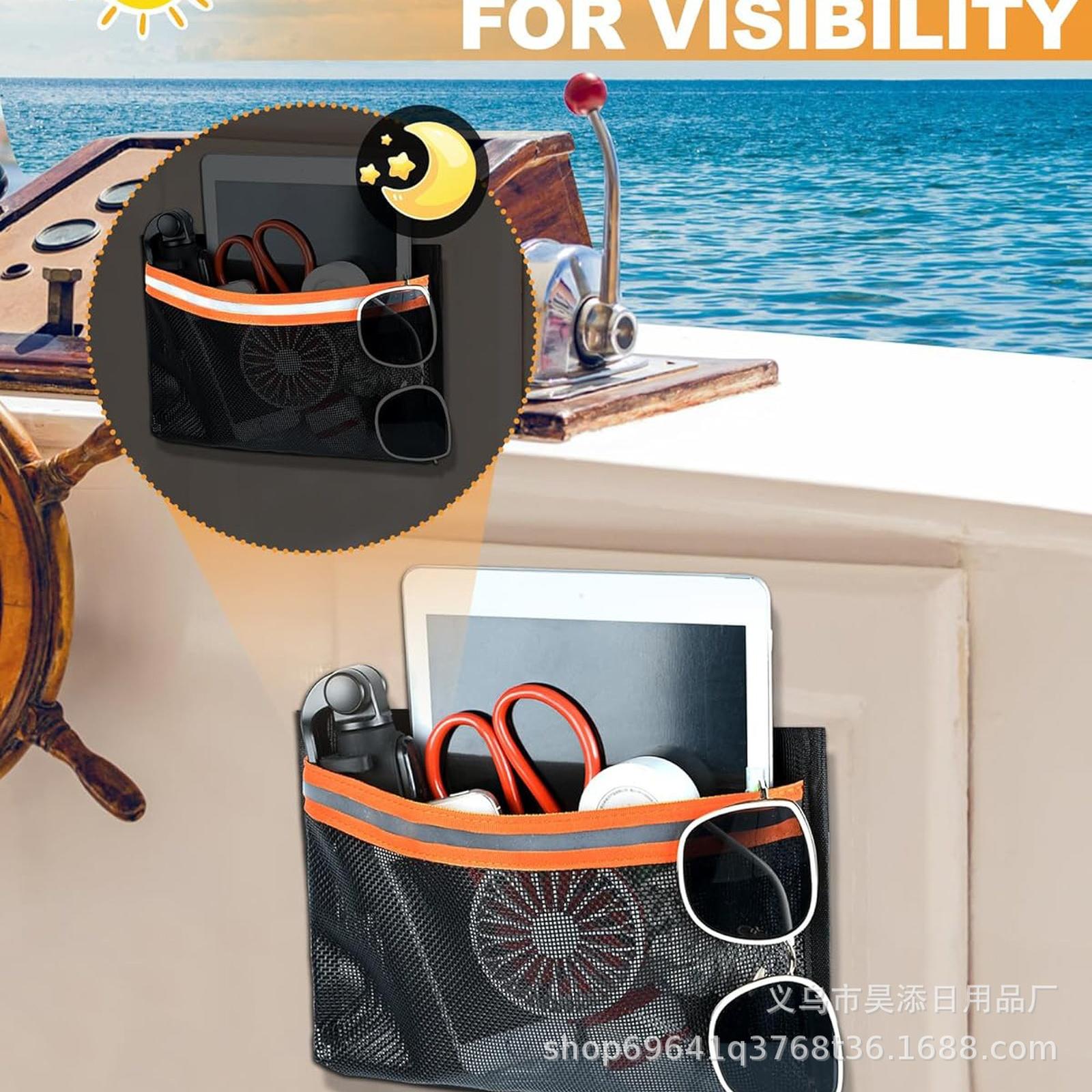 Portable Storage Mesh Bag with Reflective Strips Removable Organizers Multi-Purpose Easy to Install one size чорний
Portable Storage Mesh Bag with Reflective Strips Removable Organizers Multi-Purpose Easy to Install one size чорний