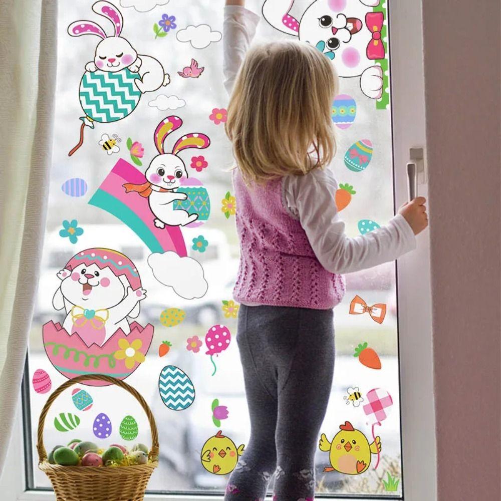 Easy to Use Window Clings Easter Eggs Static Cling Stickers Party Supplies PVC Wall Stickers
Easy to Use Window Clings Easter Eggs Static Cling Stickers Party Supplies PVC Wall Stickers
