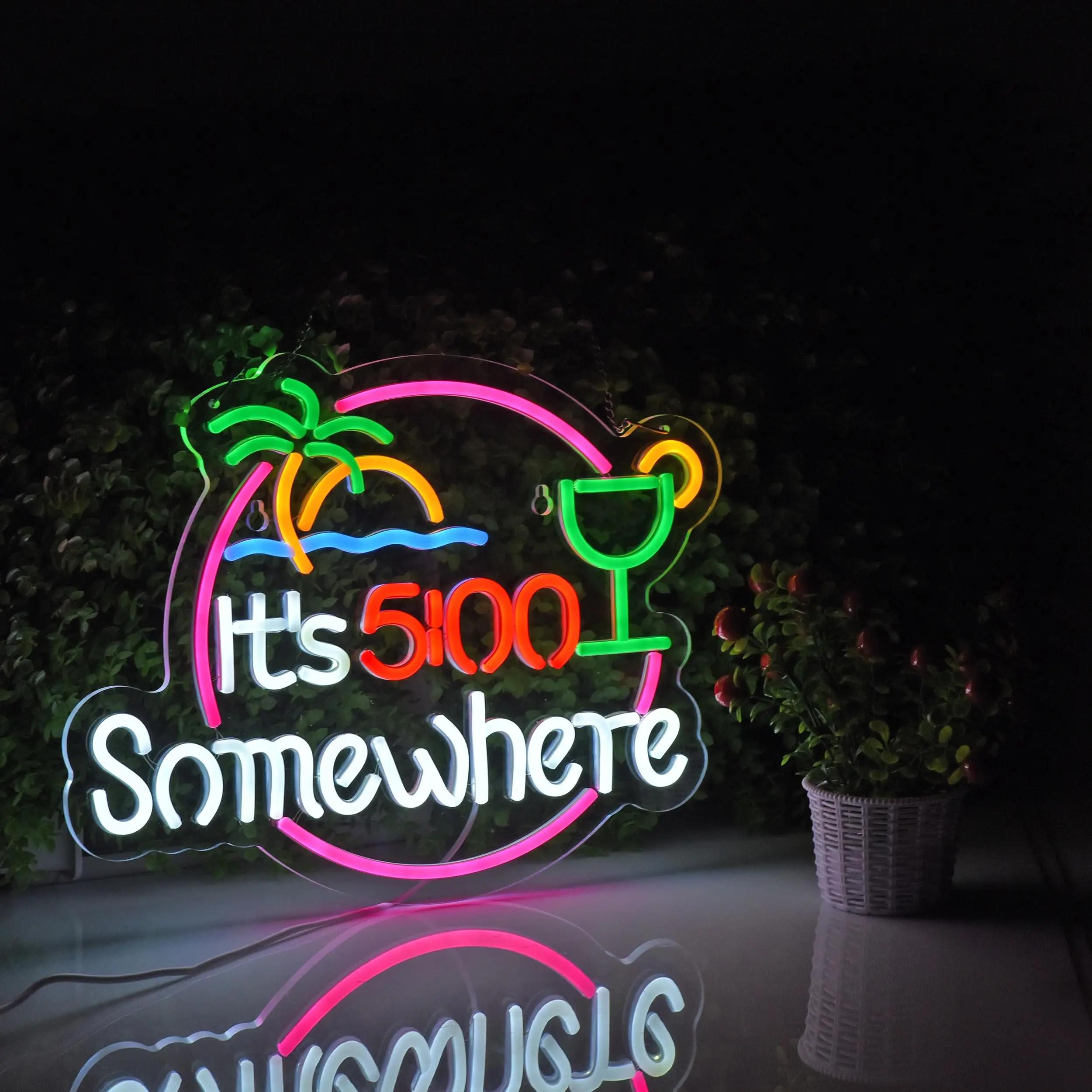 Its 5 00 O clock SomeWhere Neon Sign for Wall Décor Dimmable LED Bar Beer Garage Neon Light USB Powered Neon Art Signs
Its 5 00 O clock SomeWhere Neon Sign for Wall Décor Dimmable LED Bar Beer Garage Neon Light USB Powered Neon Art Signs