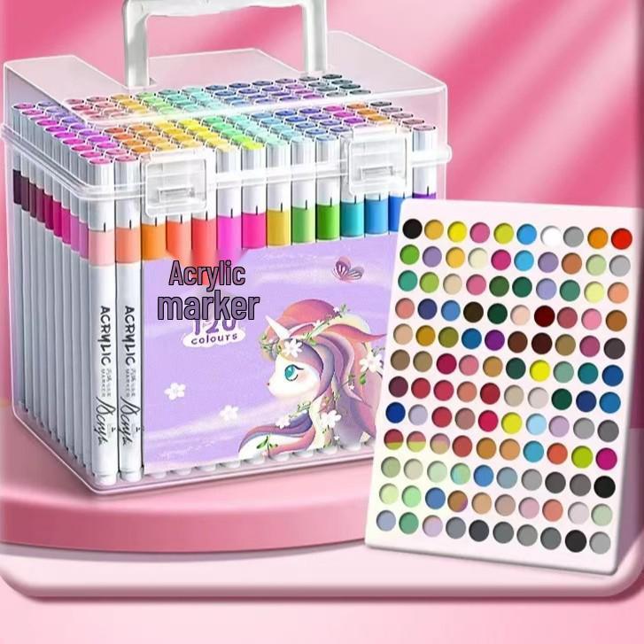 Large Capacity Bleed-Proof Acrylic Marker for Children s Art on Clothes, Shoes, and Hats Unicorn Set 24 Colors
Large Capacity Bleed-Proof Acrylic Marker for Children s Art on Clothes, Shoes, and Hats Unicorn Set 24 Colors