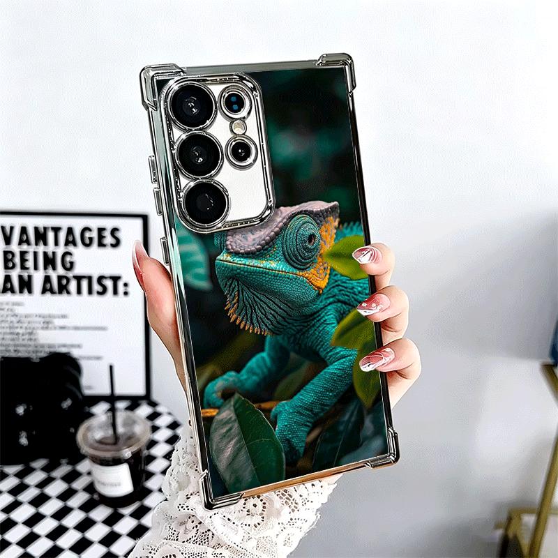 Animal Chameleon Soft Phone Case For Samsung Galaxy S26 Ultra S25 Edge S24 FE S23 Plus S22 S21 + S20 Plating Anti-Fall Fundas Samsung S25 Plus
Animal Chameleon Soft Phone Case For Samsung Galaxy S26 Ultra S25 Edge S24 FE S23 Plus S22 S21 + S20 Plating Anti-Fall Fundas Samsung S25 Plus