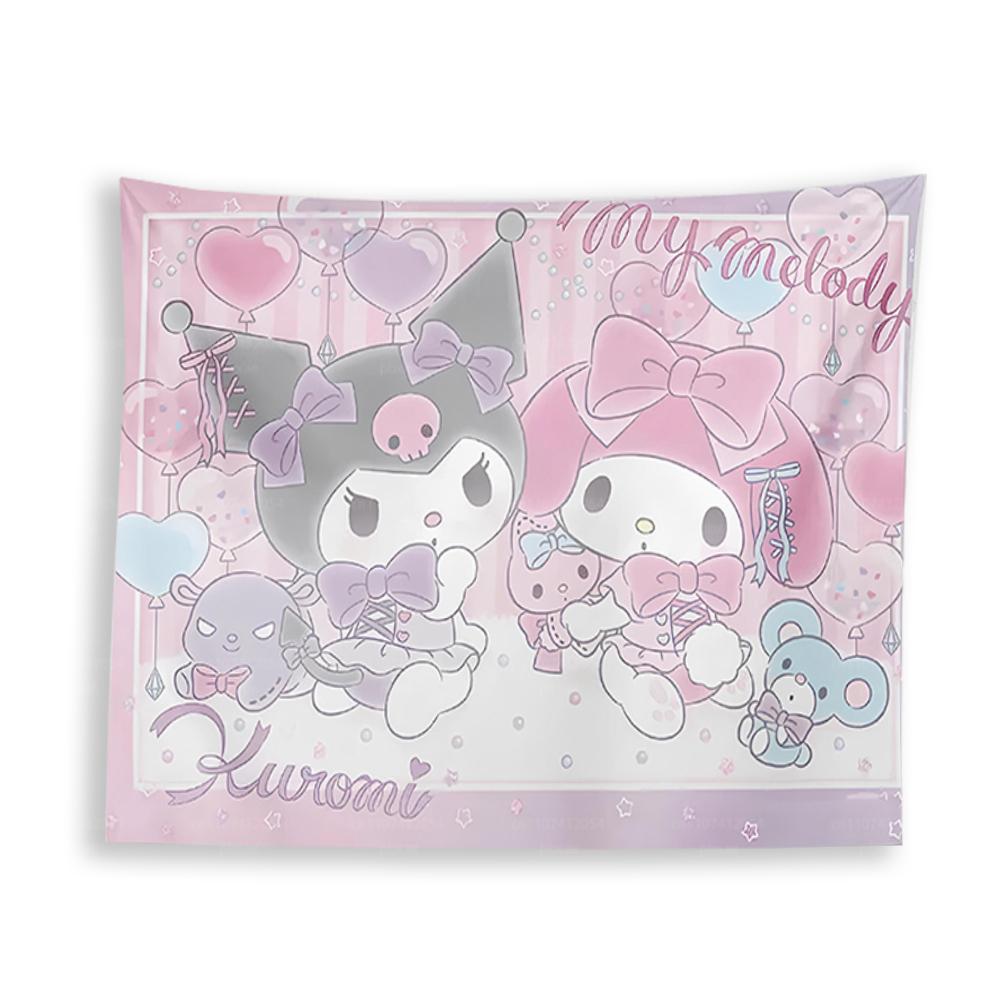 Sanrio Themed Wall Tapestry Kuromi and Cinnamoroll Wall Art Cute Nursery Bedroom Home Decoration 74x94cm(29x37in)
Sanrio Themed Wall Tapestry Kuromi and Cinnamoroll Wall Art Cute Nursery Bedroom Home Decoration 74x94cm(29x37in)