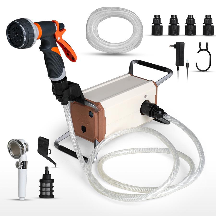 Multifunctional RV Camping Water Pump with Pressure Switch & Night Light for Car Wash, Vegetable Cleaning, and Flower Watering
Multifunctional RV Camping Water Pump with Pressure Switch & Night Light for Car Wash, Vegetable Cleaning, and Flower Watering