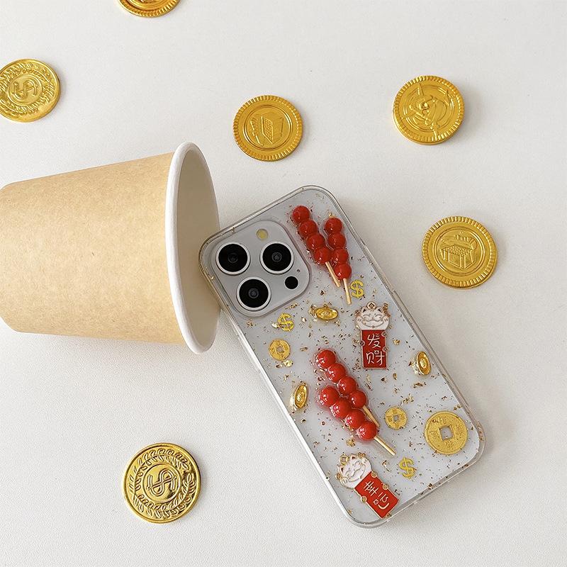 Sugar-coated Haws New Year Style Mobile Phone Case for Getting Rich for IPhone17Promax Get Rich for Apple 15plus Gold Foil For iPhone 17Promax
Sugar-coated Haws New Year Style Mobile Phone Case for Getting Rich for IPhone17Promax Get Rich for Apple 15plus Gold Foil For iPhone 17Promax