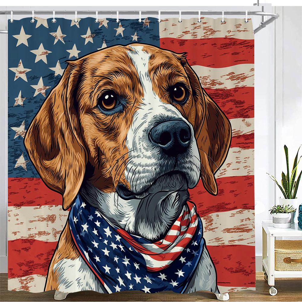 Cartoon Cute American Dog Pattern Shower Curtain Bath Curtain Printing Bathroom Curtains For Home Decoration Curtain W60H190(CM)-1 Pcs
Cartoon Cute American Dog Pattern Shower Curtain Bath Curtain Printing Bathroom Curtains For Home Decoration Curtain W60H190(CM)-1 Pcs