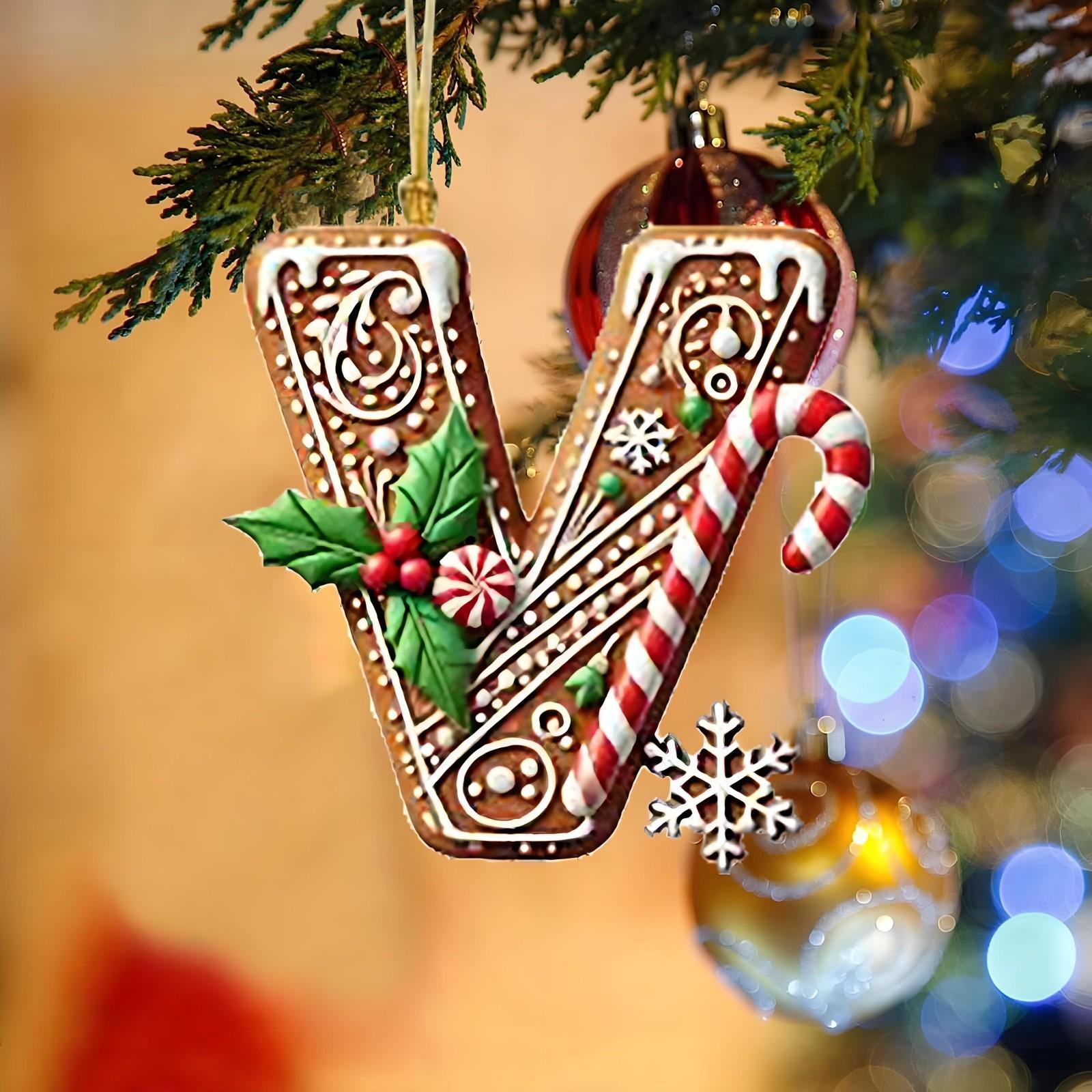 Personalized Alphabet Christmas Tree Hanging Ornament 2D Letter Decoration for Holiday Tree Hanging Indoor Outdoor Use
Personalized Alphabet Christmas Tree Hanging Ornament 2D Letter Decoration for Holiday Tree Hanging Indoor Outdoor Use