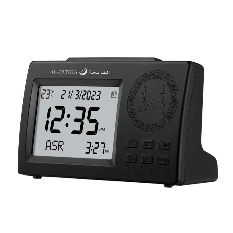 LED Clock for Prayers with Blue Backlight Tabletop Alarm Clock Azan Sound Reminder Azan Time Hijri & Gregorian Calendars 1 чорний
LED Clock for Prayers with Blue Backlight Tabletop Alarm Clock Azan Sound Reminder Azan Time Hijri & Gregorian Calendars 1 чорний