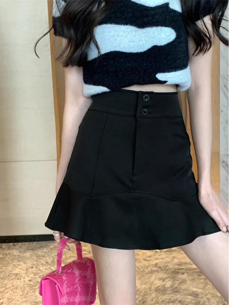 Spring 2024 Pink High-Waist A-Line Midi Skirt - Korean Style Bodycon Fishtail XL 
Spring 2024 Pink High-Waist A-Line Midi Skirt - Korean Style Bodycon Fishtail XL
