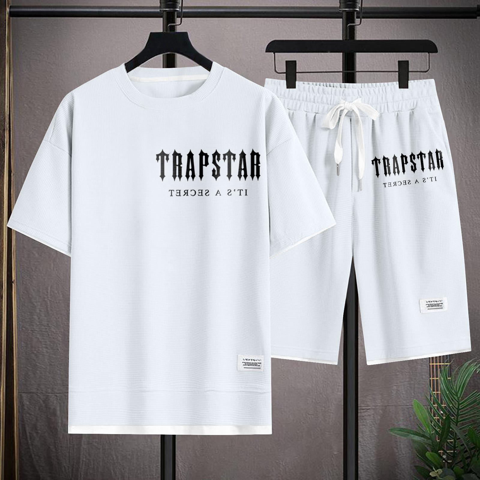 Unisex Breathable Short Sleeved Shorts Loose Pullover Two-piece Set M білий
Unisex Breathable Short Sleeved Shorts Loose Pullover Two-piece Set M білий