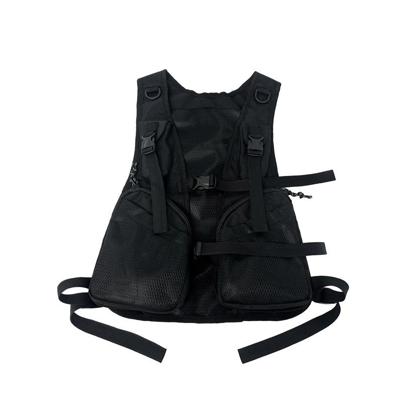 Multi Pockets Tactical Hip Hop Cargo Vest Men Women Outdoor Sport Adjustable Punk Techwear Sleeveless Waistcoat One Size чорний
Multi Pockets Tactical Hip Hop Cargo Vest Men Women Outdoor Sport Adjustable Punk Techwear Sleeveless Waistcoat One Size чорний