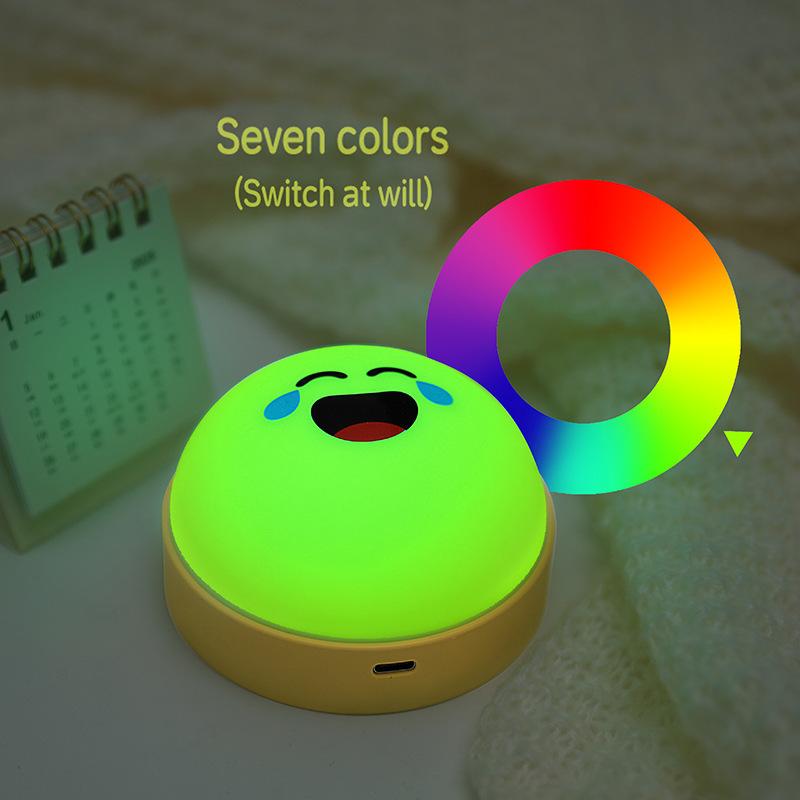 Round Fun Facial Expression Night Light Rechargeable Magnetic Silicone Bedside Lamp Cute Smile Kiss Nightlights For Home Bedroom 7 Colors
Round Fun Facial Expression Night Light Rechargeable Magnetic Silicone Bedside Lamp Cute Smile Kiss Nightlights For Home Bedroom 7 Colors