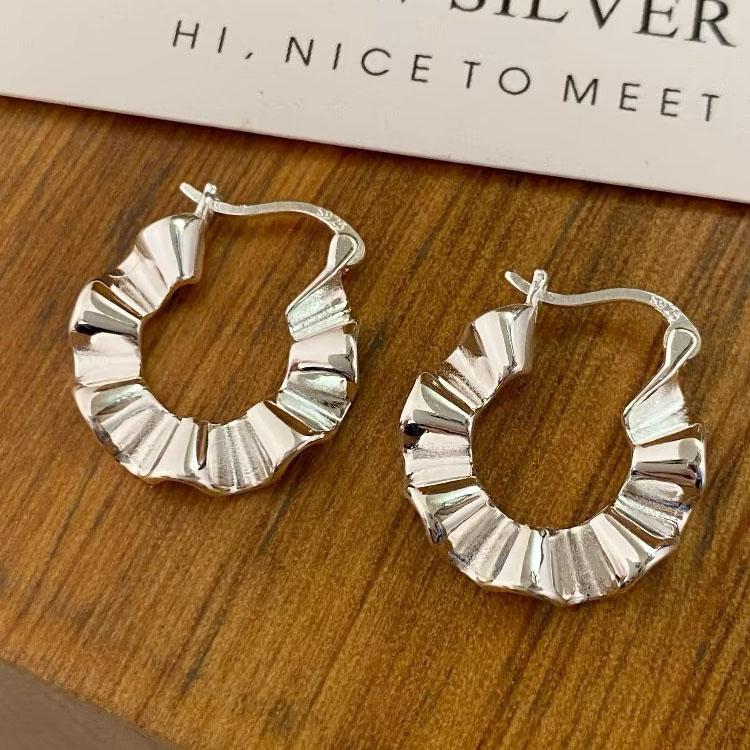 BF CLUB 925 Sterling Silver Earrings For Women Trendy Wave Earring Jewelry Prevent Allergy Party Accessories
BF CLUB 925 Sterling Silver Earrings For Women Trendy Wave Earring Jewelry Prevent Allergy Party Accessories