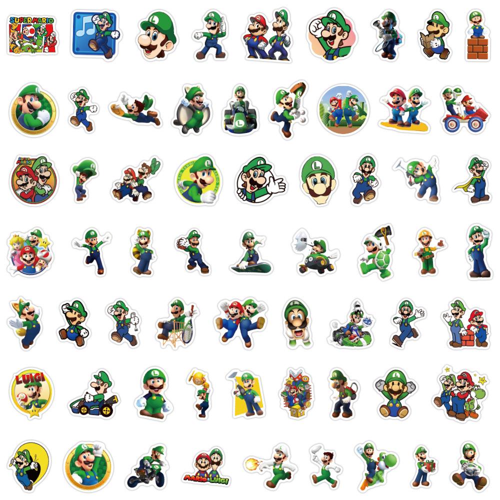 60 Waterproof Mario & Luigi Cartoon Graffiti Stickers for DIY Decoration on Phone or Water Bottle
60 Waterproof Mario & Luigi Cartoon Graffiti Stickers for DIY Decoration on Phone or Water Bottle