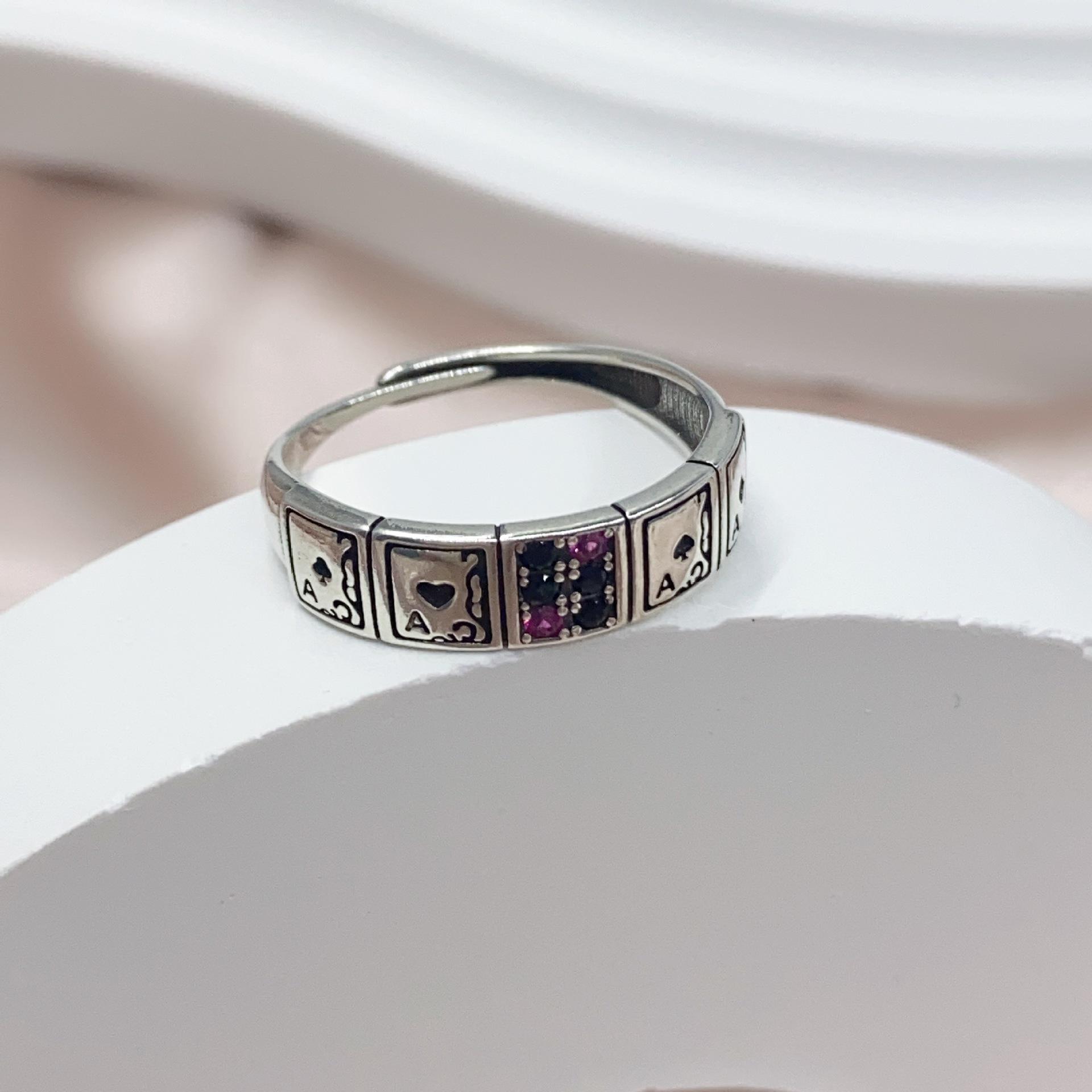Серебряное кольцо S925 с фианитами в виде игральных карт, винтажное, женское, преувеличенное, открытое
Серебряное кольцо S925 с фианитами в виде игральных карт, винтажное, женское, преувеличенное, открытое