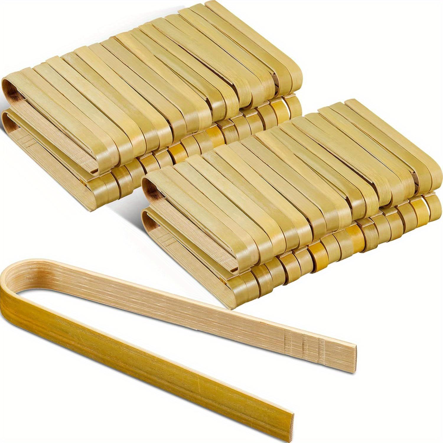 24pcs Pieces Mini Bamboo Tongs Long Toast Tongs Disposable Tongs Bamboo Cooking Utensils for Cooking Toast Bread Pickles Tea Supplies (4.7/ 6.3Inch) 4.7INCH
24pcs Pieces Mini Bamboo Tongs Long Toast Tongs Disposable Tongs Bamboo Cooking Utensils for Cooking Toast Bread Pickles Tea Supplies (4.7/ 6.3Inch) 4.7INCH
