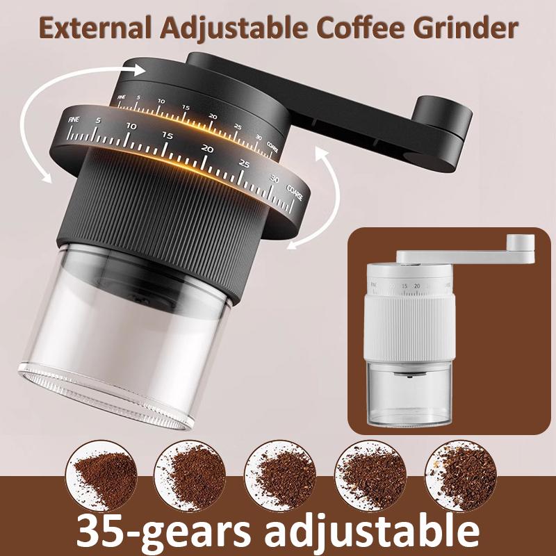 35-Gears Coffee Grinder Manual Coffee Grinder External Adjustable Professional Manual Burr Coffee Bean Grinding Machine for Home чорний
35-Gears Coffee Grinder Manual Coffee Grinder External Adjustable Professional Manual Burr Coffee Bean Grinding Machine for Home чорний