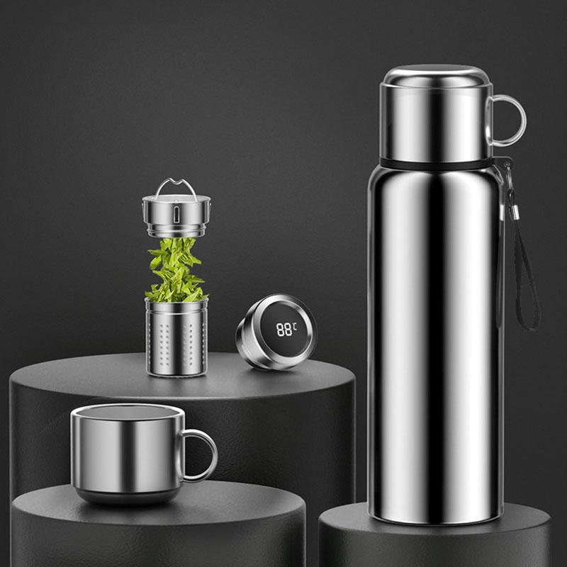 Outdoor Stainless Steel Thermos Vacuum Flask Large Capacity Smart Thermos Water Bottle Temperature Display Insulated Coffee Mug 600ml
Outdoor Stainless Steel Thermos Vacuum Flask Large Capacity Smart Thermos Water Bottle Temperature Display Insulated Coffee Mug 600ml