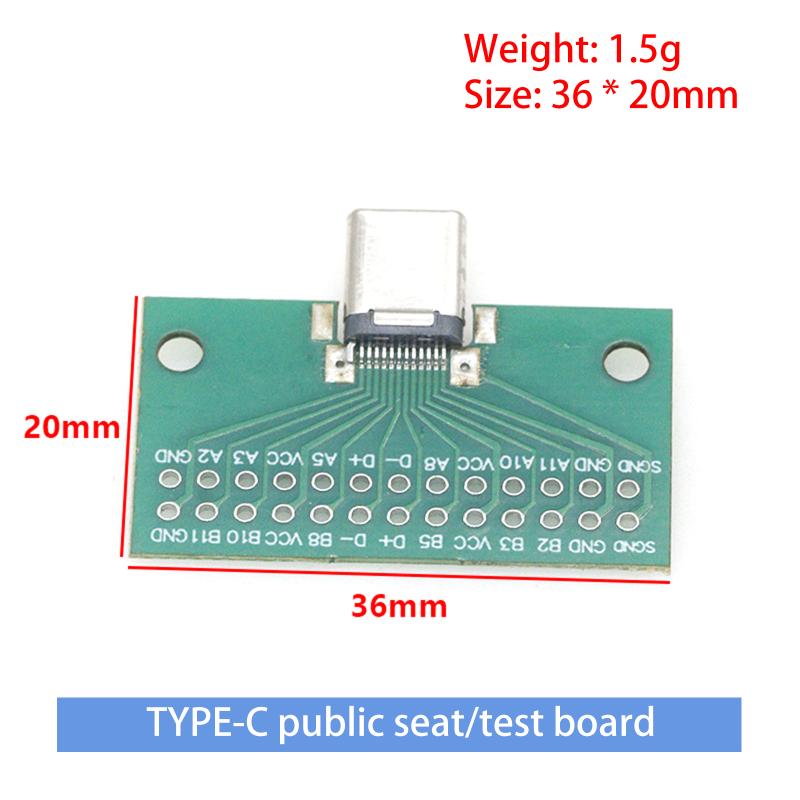 Type-C Male To Female Usb 3.1 Test Pcb Board Adapter Type C 24P 2.54Mm Socket For Data Line Wire Transfer Connector Male
Type-C Male To Female Usb 3.1 Test Pcb Board Adapter Type C 24P 2.54Mm Socket For Data Line Wire Transfer Connector Male
