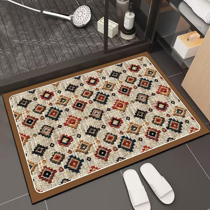 Diatom Mud Bathroom Floor Mat, Toilet Door Absorbent Mat Non-Slip Quick-Drying Household Toilet Foot Mat Carpet Bathroom 40x60cm15.7x23.6in
Diatom Mud Bathroom Floor Mat, Toilet Door Absorbent Mat Non-Slip Quick-Drying Household Toilet Foot Mat Carpet Bathroom 40x60cm15.7x23.6in