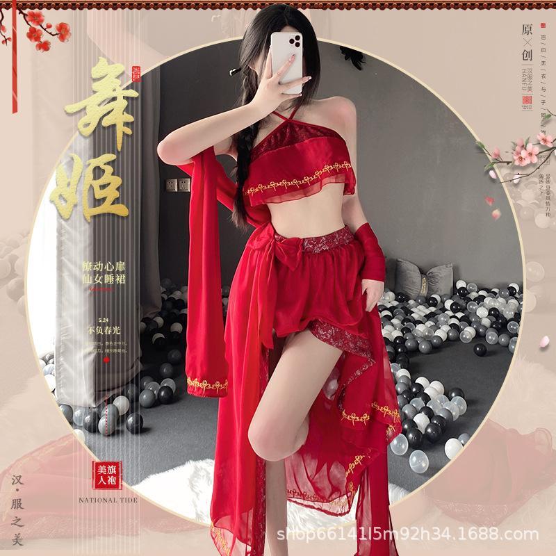 Сексуальное нижнее белье сексуальное искушение печать перспектива карман живота Дуньхуан Фэйтянь экзотический комплект униформы Ханьфу 2545
Сексуальное нижнее белье сексуальное искушение печать перспектива карман живота Дуньхуан Фэйтянь экзотический комплект униформы Ханьфу 2545