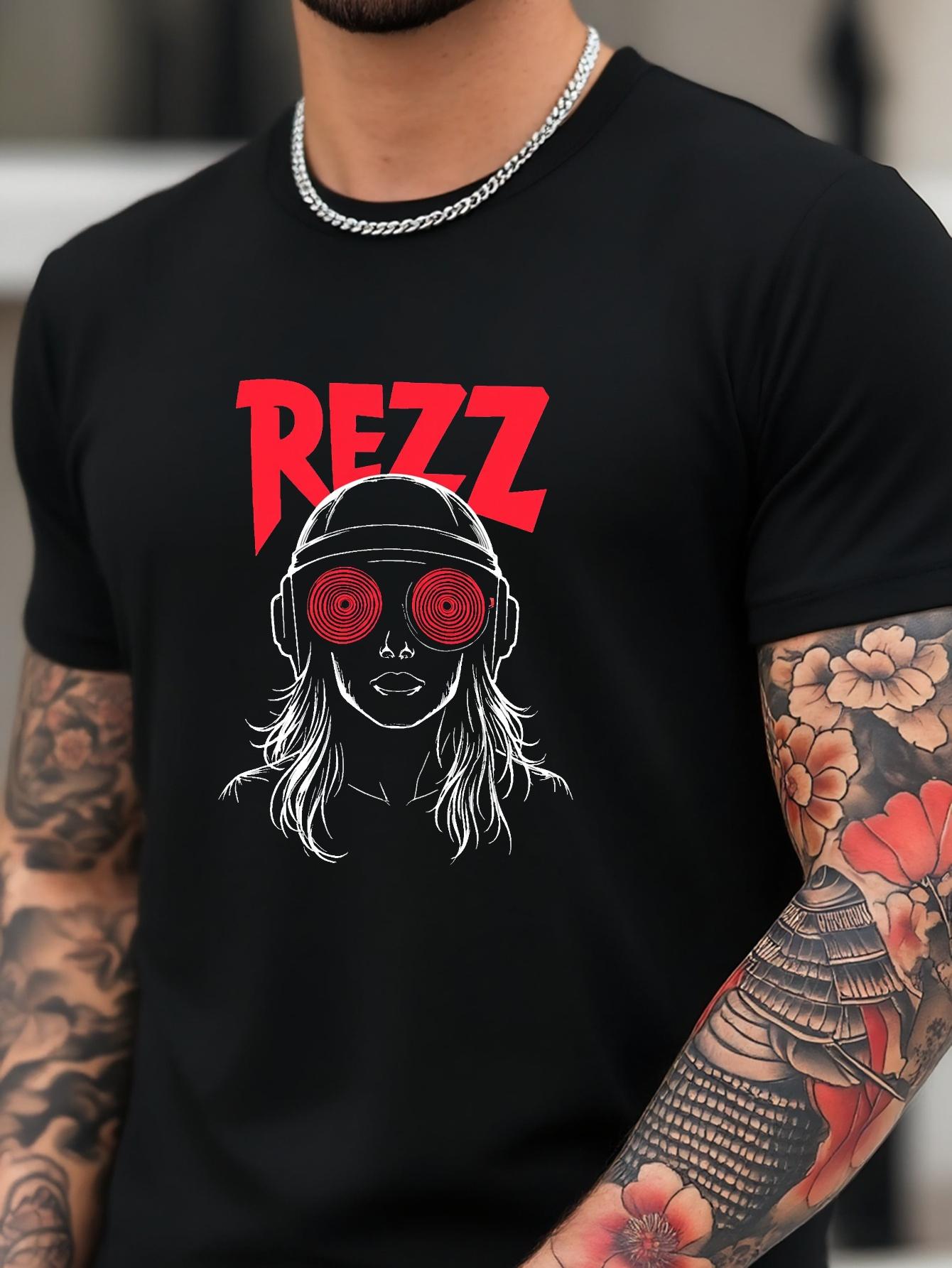 Graphic T-shirt - Black Tee with Bold RED REZZ Design - Soft Breathable Cotton Blend Fabric - Stretch Comfort Fit for Gym S
Graphic T-shirt - Black Tee with Bold RED REZZ Design - Soft Breathable Cotton Blend Fabric - Stretch Comfort Fit for Gym S