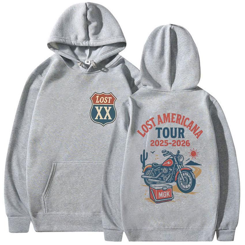 Худі з логотипом репера MGK Lost Americana Tour 2025-2026 Чоловіче Жіноче Мода Харадзюку Худі Вінтажне Оверсайз З Довгим Рукавом M
Худі з логотипом репера MGK Lost Americana Tour 2025-2026 Чоловіче Жіноче Мода Харадзюку Худі Вінтажне Оверсайз З Довгим Рукавом M