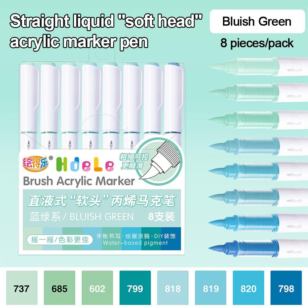 8-Colors Acrylic Marker Pen Quick-Drying Softhead Art Watercolor Pen Vibrant Colors Art Stationery Straight Liquid Marker
8-Colors Acrylic Marker Pen Quick-Drying Softhead Art Watercolor Pen Vibrant Colors Art Stationery Straight Liquid Marker
