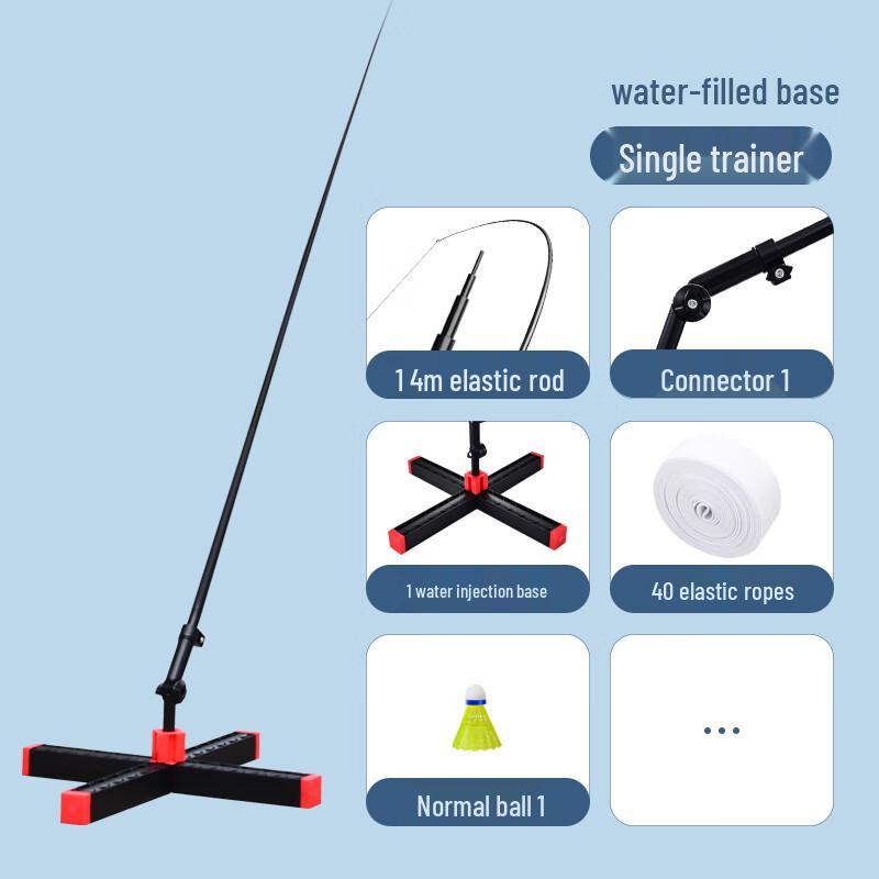 Badminton Single-Player Rebound Trainer 1 Ball Pack
Badminton Single-Player Rebound Trainer 1 Ball Pack