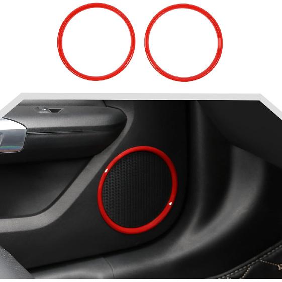 JeCar Red Interior Door Speaker Bezel Trim Covers for 2015+ Ford Mustang, 2pcs
JeCar Red Interior Door Speaker Bezel Trim Covers for 2015+ Ford Mustang, 2pcs