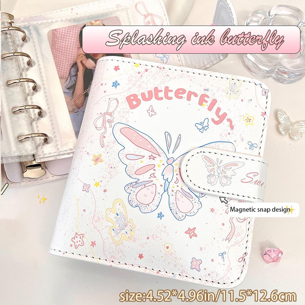 New Beautiful Butterfly Leather One Palace Grid Card Booklet Magnetic Suction Waterproof Polaroid Card Storage Book
New Beautiful Butterfly Leather One Palace Grid Card Booklet Magnetic Suction Waterproof Polaroid Card Storage Book