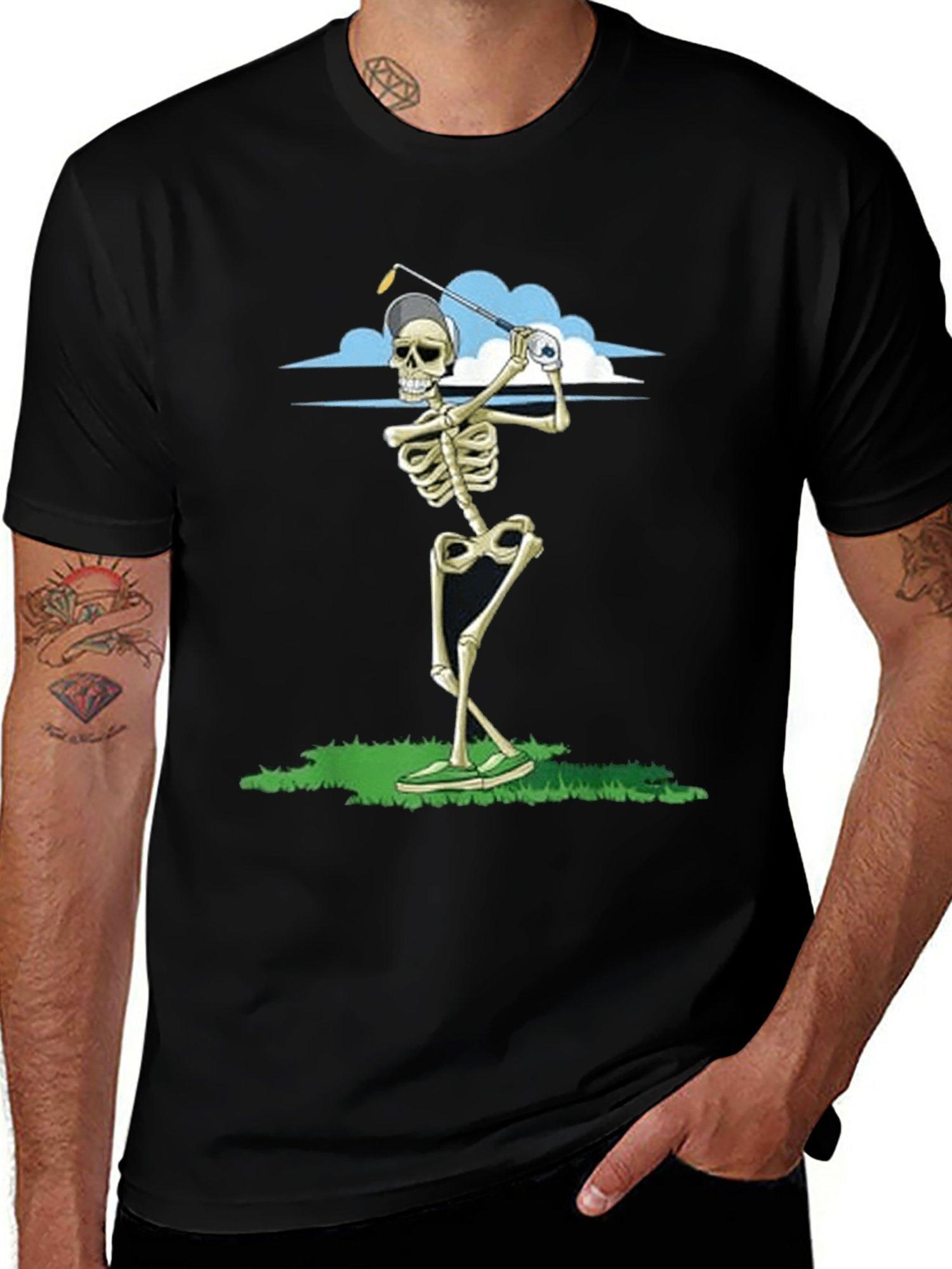 Golf Graphic T-shirt – Fun Skull Design with Golf Clubs M
Golf Graphic T-shirt – Fun Skull Design with Golf Clubs M