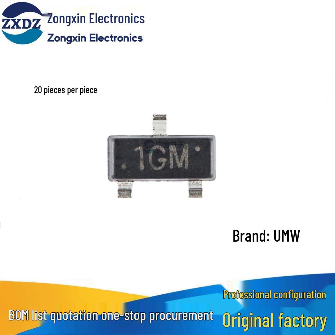 MMBTA06 NPN Transistor 80V 0.5A SOT-23 SMD, Pack of 20
MMBTA06 NPN Transistor 80V 0.5A SOT-23 SMD, Pack of 20
