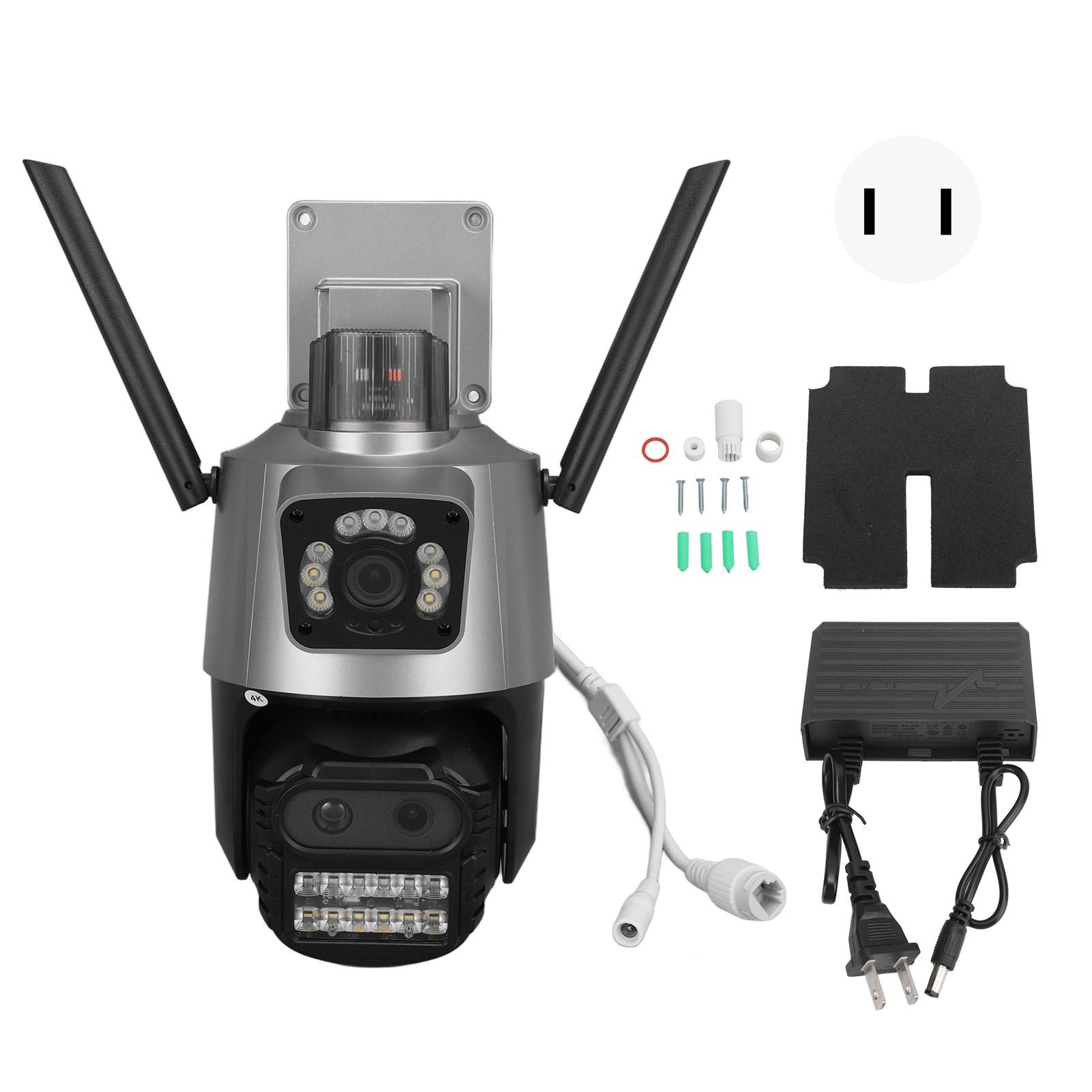 9MP Outdoor Security Camera 6K WiFi Camera Ball Head with 3 Lens Motion Detection Night Vision 2 UK Plug
9MP Outdoor Security Camera 6K WiFi Camera Ball Head with 3 Lens Motion Detection Night Vision 2 UK Plug