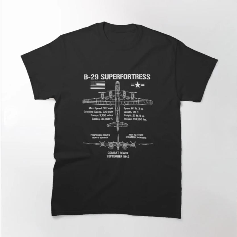 USAF B29 Superfortress Bomber Specs Military Aircraft TShirt 100 Cotton ONeck Short Sleeve Casual Mens Tshirt Size S3XL S
USAF B29 Superfortress Bomber Specs Military Aircraft TShirt 100 Cotton ONeck Short Sleeve Casual Mens Tshirt Size S3XL S