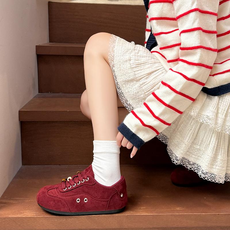 Модная обувь 2025 Весна и Осень Новый стиль Мягкая подошва Обувь Бокен с замшей Стильные одинарные туфли, 35 красный
Модная обувь 2025 Весна и Осень Новый стиль Мягкая подошва Обувь Бокен с замшей Стильные одинарные туфли, 35 красный