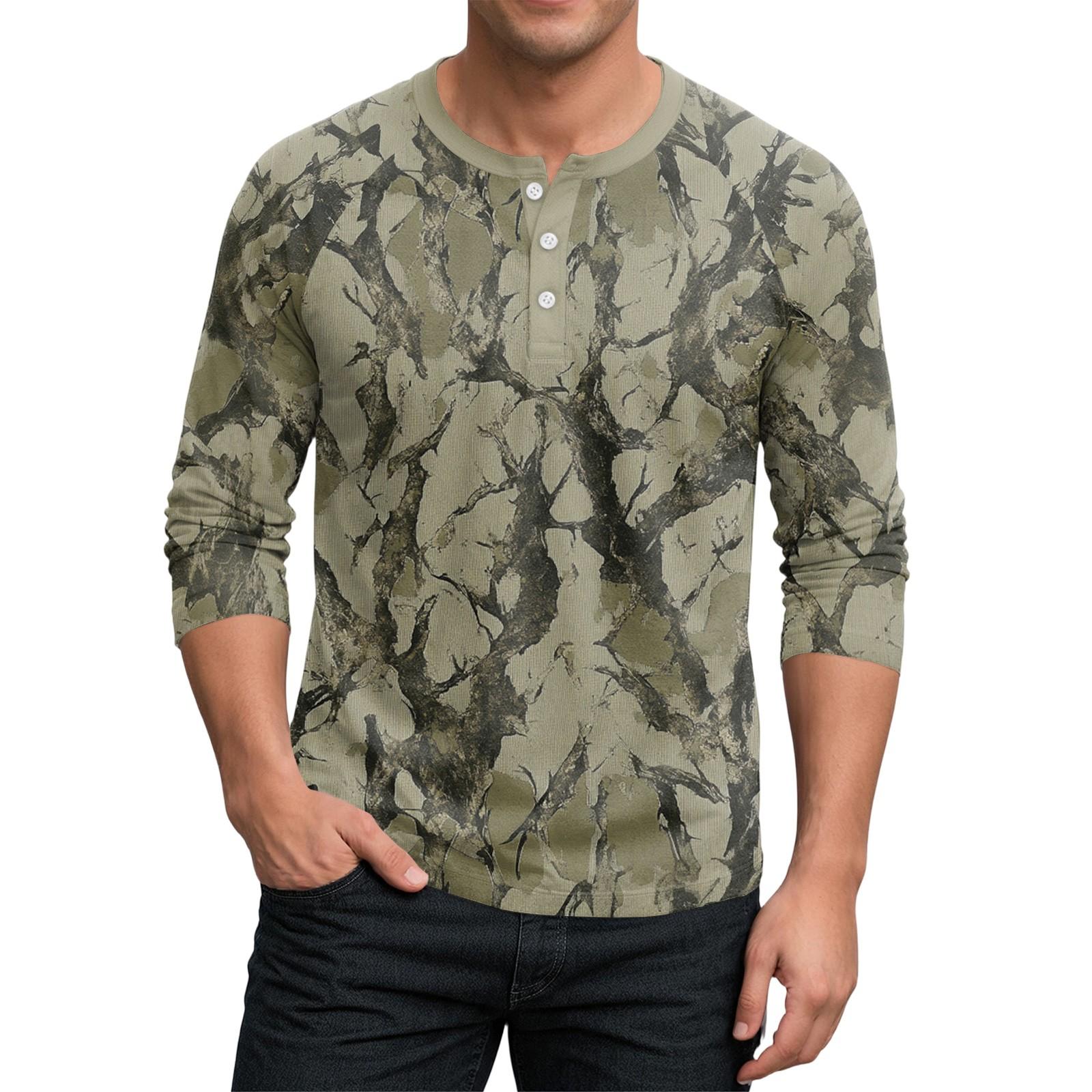 Men s Button-Down Contrast Raglan 3/4 Sleeve Top L
Men s Button-Down Contrast Raglan 3/4 Sleeve Top L