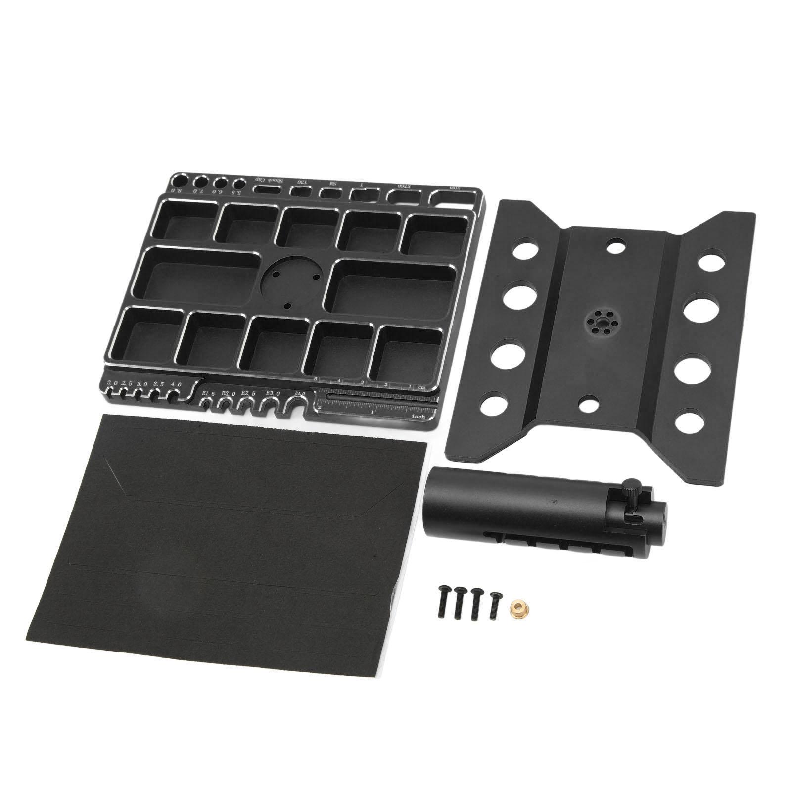 RC Car Work Stand 360 Degree Rotatable Lockable Regulable Height Aluminum Alloy RC Car Repair чорний
RC Car Work Stand 360 Degree Rotatable Lockable Regulable Height Aluminum Alloy RC Car Repair чорний