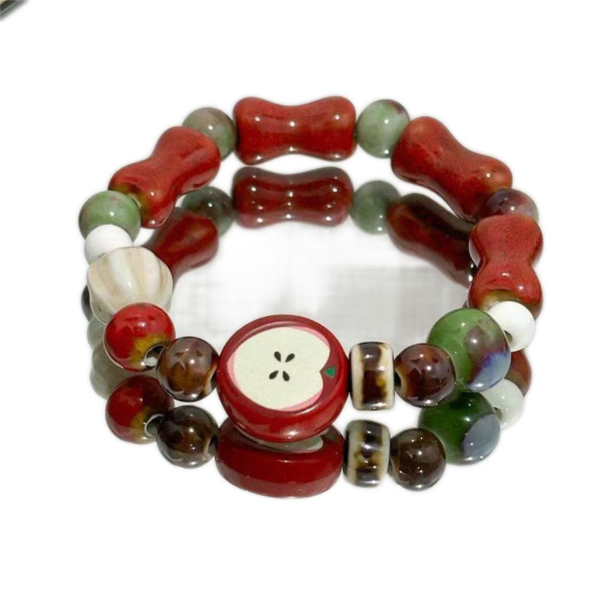 Ceramic Bracelet - Cute, Fresh, with Excellent Appearance Quality. It s A Small Apple-shaped Student-style Pendant Bracelet. Porcelain blue and white
Ceramic Bracelet - Cute, Fresh, with Excellent Appearance Quality. It s A Small Apple-shaped Student-style Pendant Bracelet. Porcelain blue and white