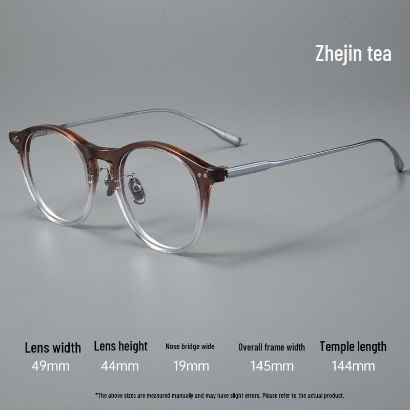 Men s Round Tortoiseshell Acetate Eyeglass Frame with Pure Titanium Myopia Compatibility (Model: M8131S)
Men s Round Tortoiseshell Acetate Eyeglass Frame with Pure Titanium Myopia Compatibility (Model: M8131S)