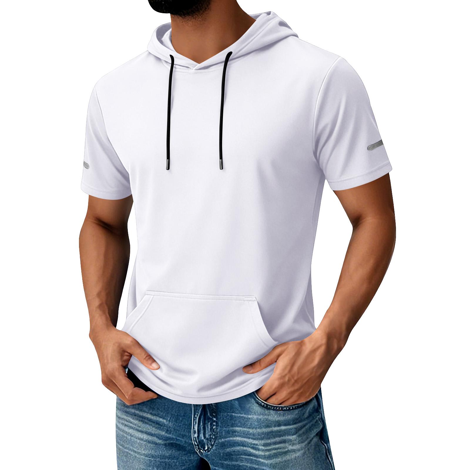 Men s Hooded Pocket Top Men s Casual Sports Quick Drying Short Sleeved Top XL білий
Men s Hooded Pocket Top Men s Casual Sports Quick Drying Short Sleeved Top XL білий